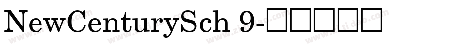 NewCenturySch 9字体转换